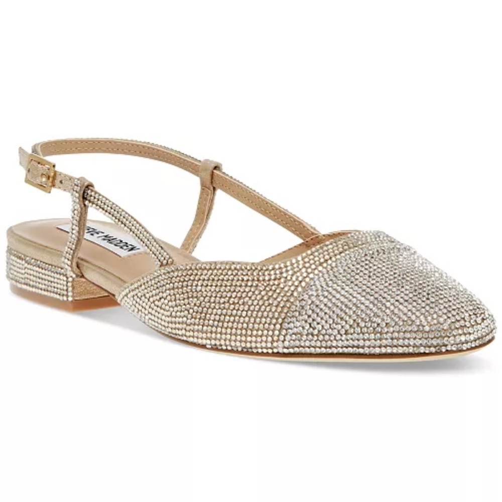 Steve Madden Belinda-R Embellished Slingback Flats Size 7